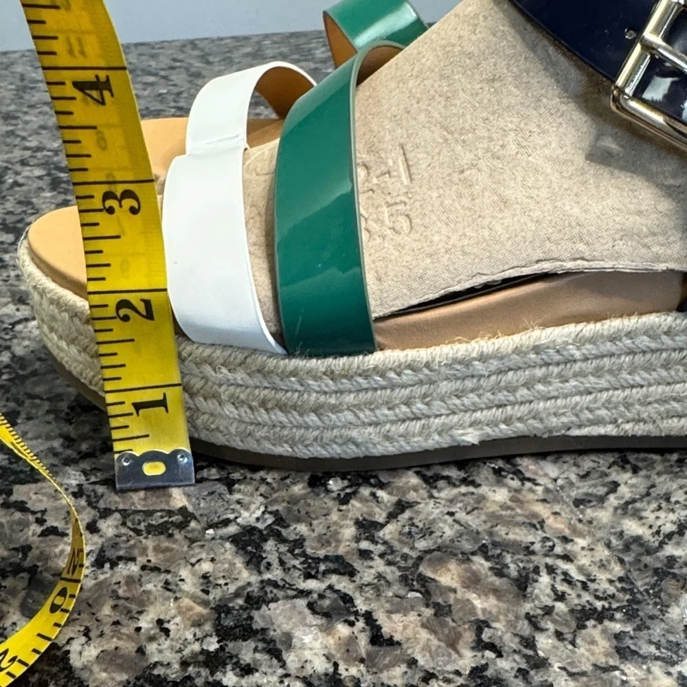 Tommy Hilfiger Navy, Green, and White Espadrilles